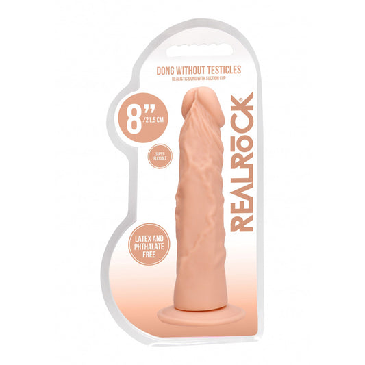 Realrock Dong Without Testicles 8" Flesh | 7423522548578 | Available at EroticWarehouse.com