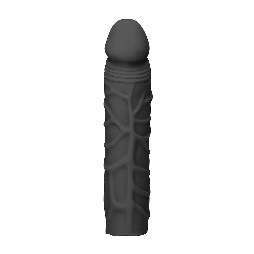 Realrock Penis Sleeve 7" Black | 7423522550519 | Available at EroticWarehouse.com