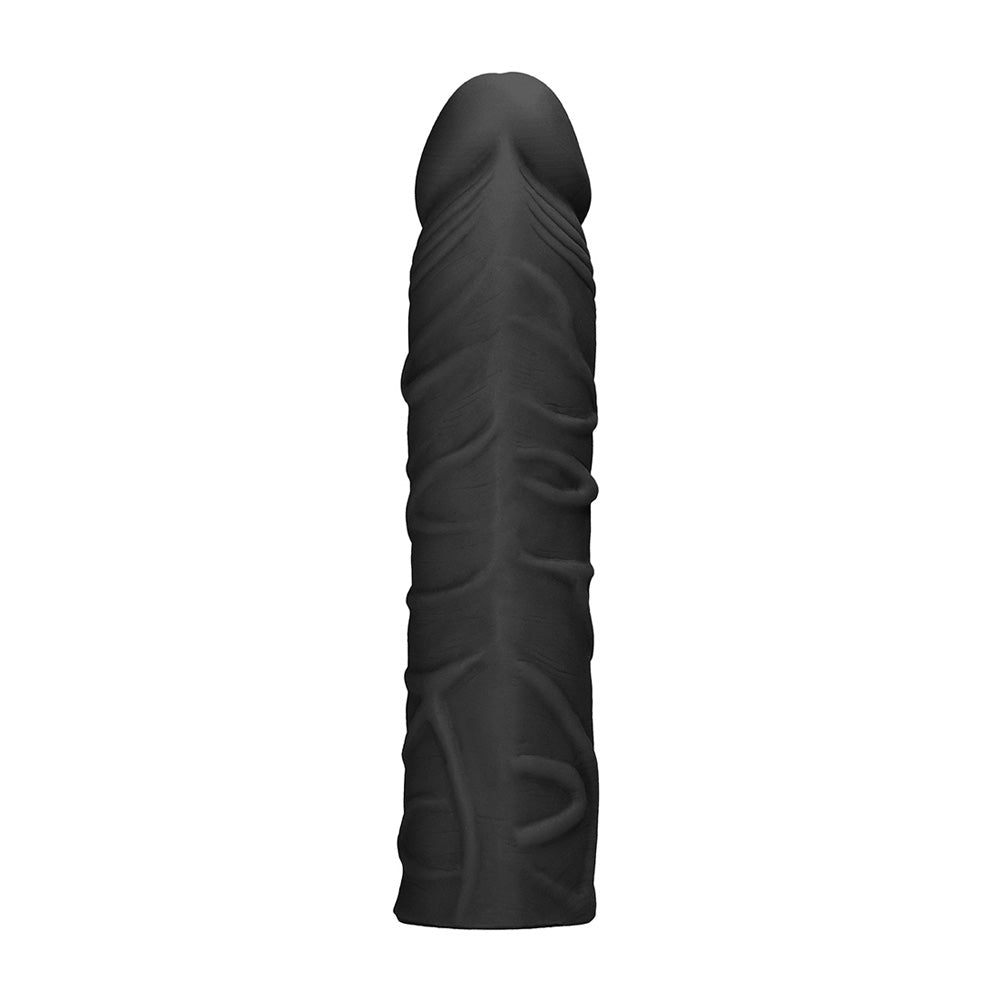 Realrock Penis Sleeve 7" Black | 7423522550519 | Available at EroticWarehouse.com