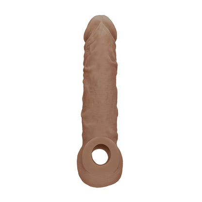 Realrock Penis Sleeve 8" Tan | 7423522550595 | Available at EroticWarehouse.com
