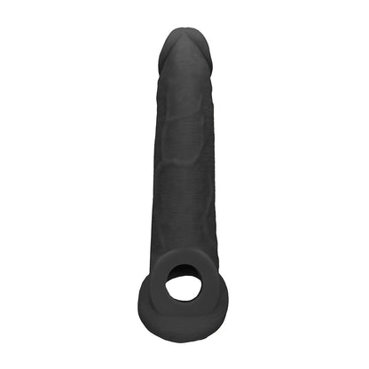Realrock Penis Sleeve 9" Black | 7423522551509 | Available at EroticWarehouse.com