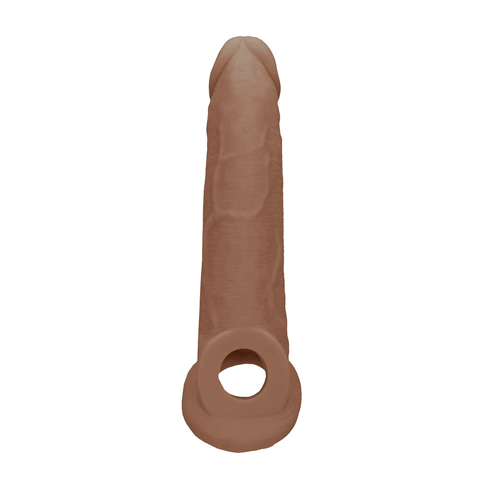 Realrock Penis Sleeve 9" Tan | 7423522551523 | Available at EroticWarehouse.com