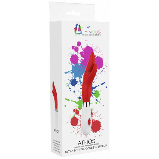 Athos Ultra Soft Silicone 10 Speeds Red | 7423522563557 | Available at EroticWarehouse.com