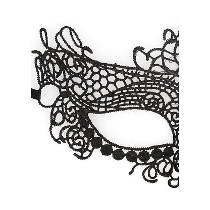 Ouch! Black & White Lace Eye Mask Queen | 7423522576557 | Available at EroticWarehouse.com