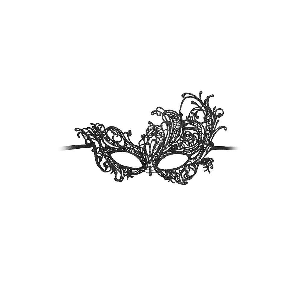 Ouch! Black & White Lace Eye Mask Royal | 7423522576571 | Available at EroticWarehouse.com