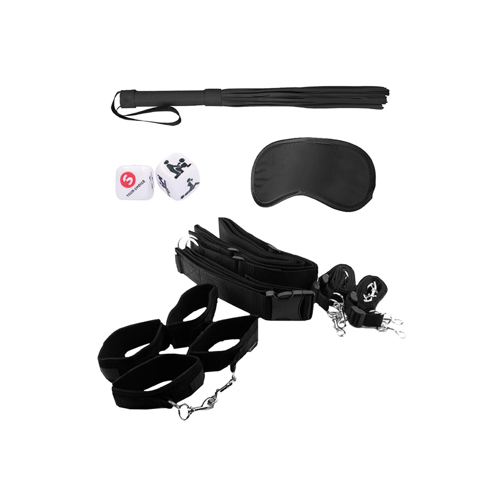Ouch! Black & White Bondage Belt Restraint System | 7423522578520 | Available at EroticWarehouse.com