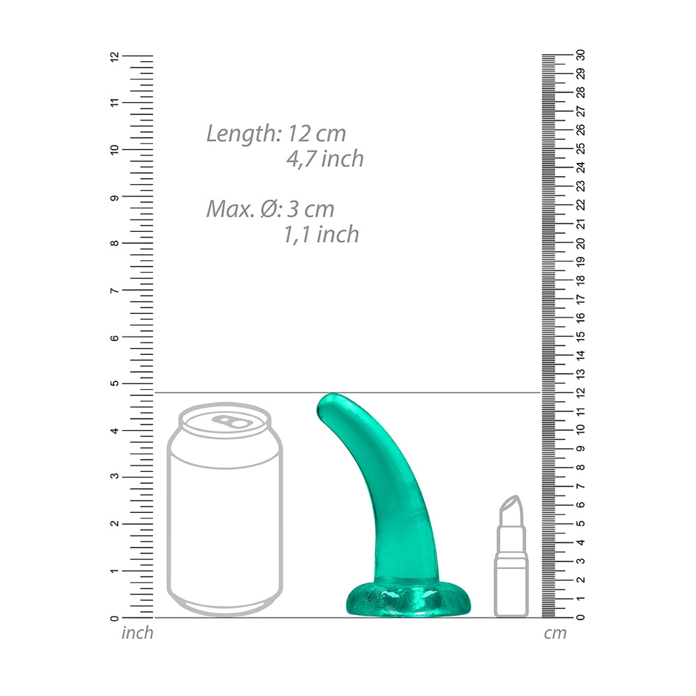 Non Realistic Dildo With Suction Cup 4.5" Turquoise | 7423522580509 | Available at EroticWarehouse.com