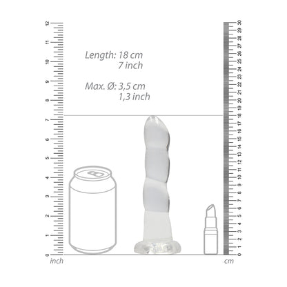 Non Realistic Dildo With Suction Cup 7" Transparent | 7423522580547 | Available at EroticWarehouse.com