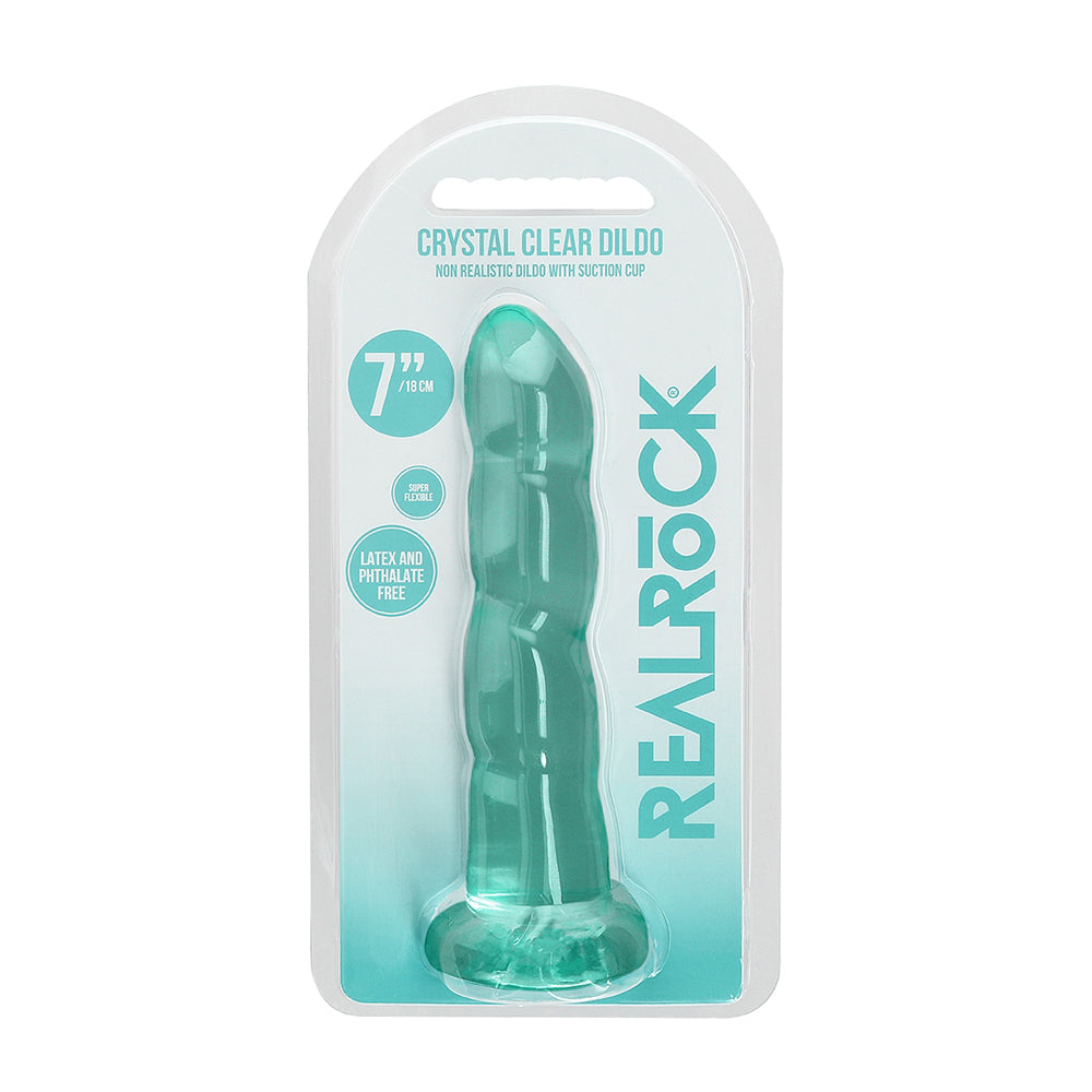 Non Realistic Dildo With Suction Cup 7" Turquoise | 7423522580561 | Available at EroticWarehouse.com