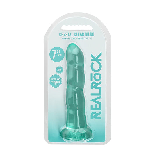 Non Realistic Dildo With Suction Cup 7" Turquoise | 7423522580561 | Available at EroticWarehouse.com