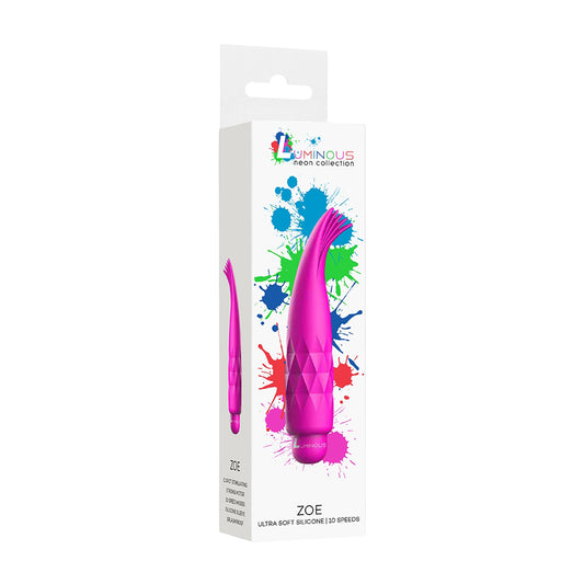 Luminous Zoe Abs Bullet With Silicone Sleeve 10-Speeds Fuchsia | 7423522591574 | Available at EroticWarehouse.com