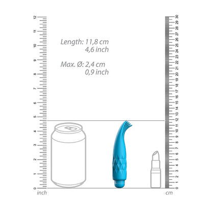 Luminous Zoe Abs Bullet With Silicone Sleeve 10-Speeds Turquoise | 7423522591581 | Available at EroticWarehouse.com