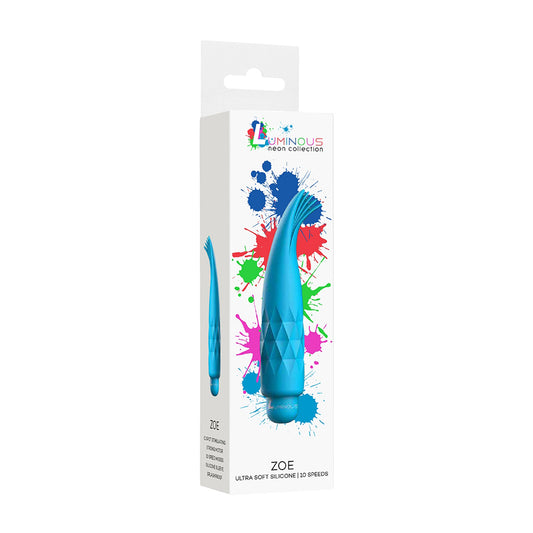 Luminous Zoe Abs Bullet With Silicone Sleeve 10-Speeds Turquoise | 7423522591581 | Available at EroticWarehouse.com