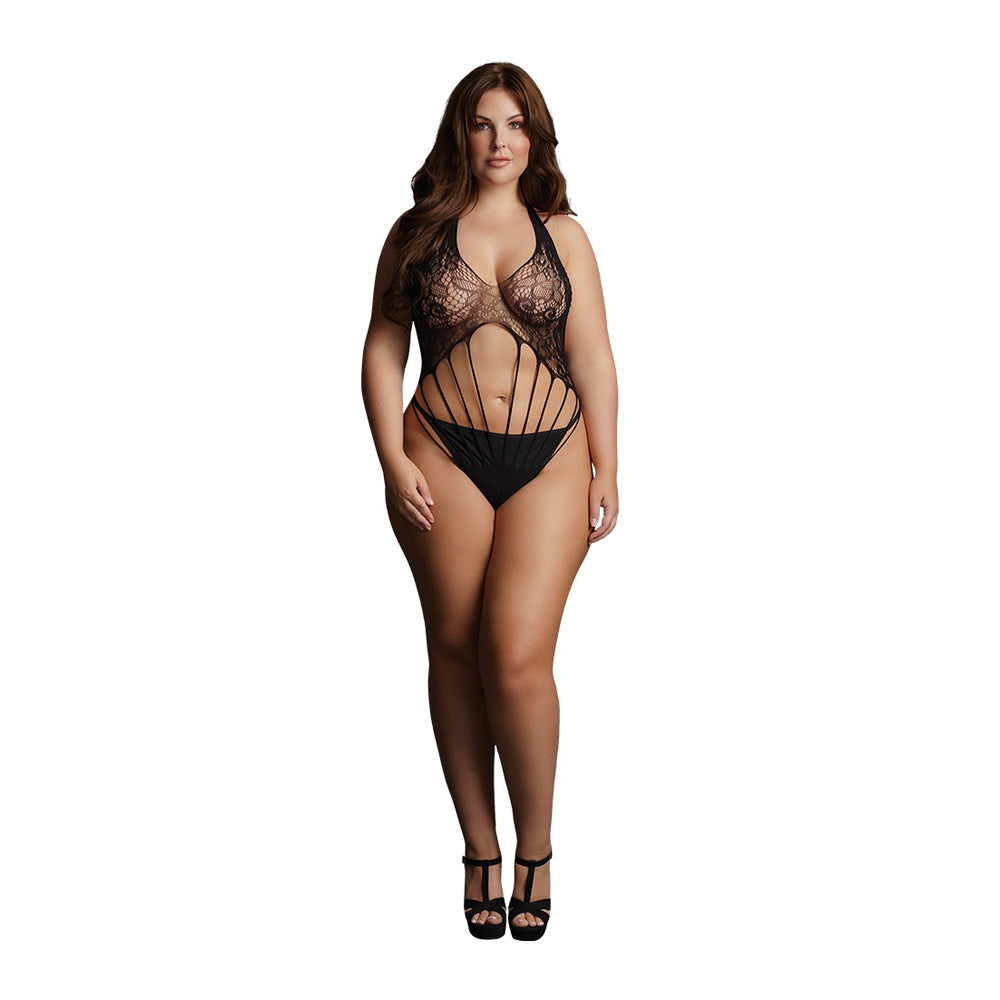 Le Desir Strappy Lace Teddy Queen Size | 7423522594537 | Available at EroticWarehouse.com