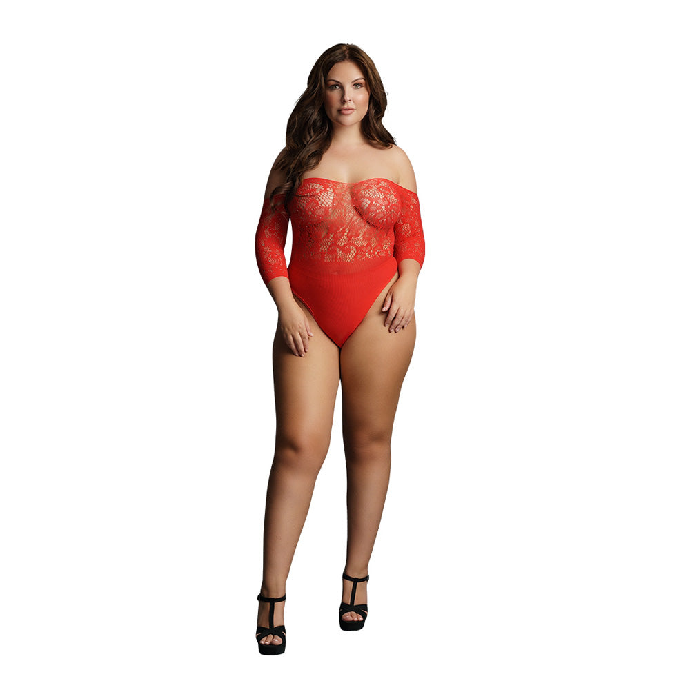 Le Desir Crotchless Rhinestone Teddy Queen Size | 7423522594582 | Available at EroticWarehouse.com