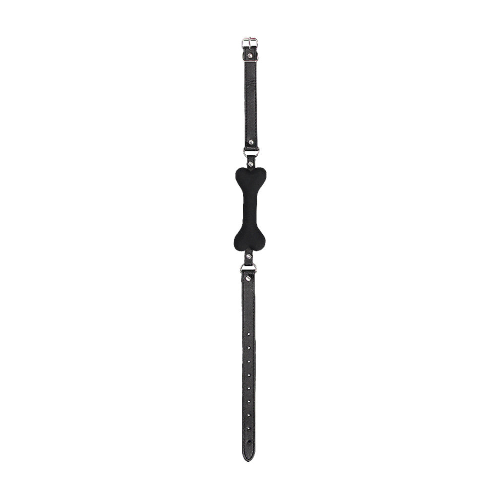Ouch! Silicone Bone Gag Black | 7423522596524 | Available at EroticWarehouse.com