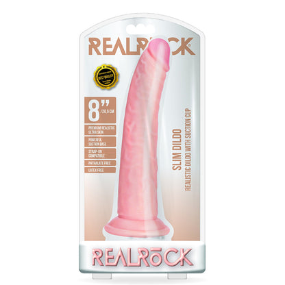 Slim Realistic Dildo Without Balls With Suction Cup 8'' Flesh | 7423522625668 | Available at EroticWarehouse.com