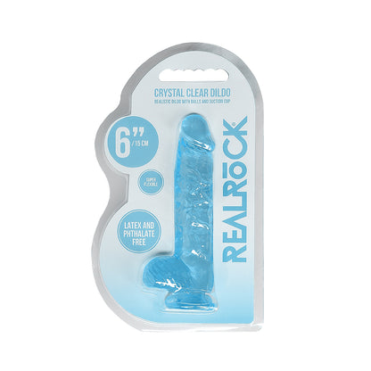 Realistic Dildo With Balls 6" Blue | 7423522631652 | Available at EroticWarehouse.com