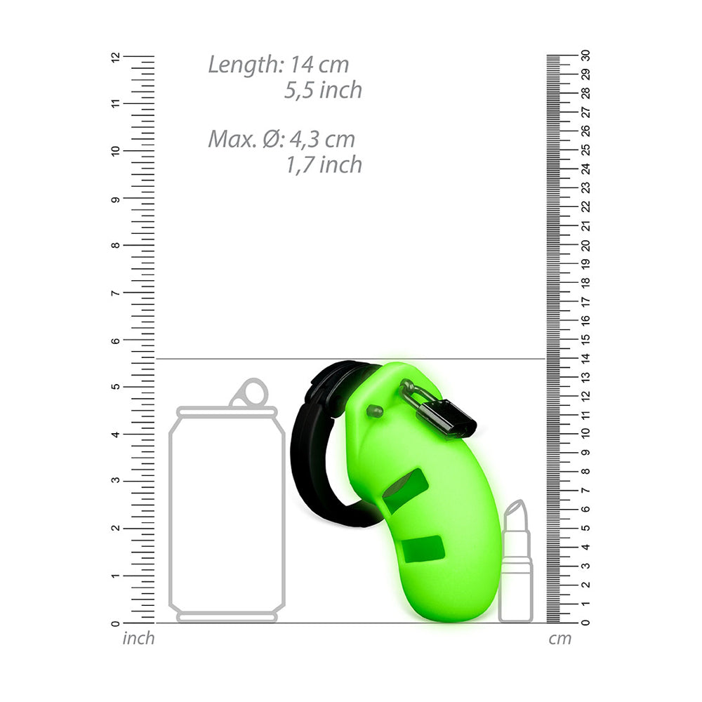 Ouch! Model 20 Cock Cage 3.5" Glow In The Dark | 7423522638699 | Available at EroticWarehouse.com