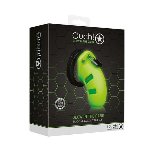 Ouch! Model 20 Cock Cage 3.5" Glow In The Dark | 7423522638699 | Available at EroticWarehouse.com