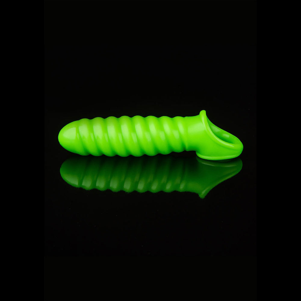 Ouch! Swirl Stretchy Penis Sleeve Glow In The Dark | 7423522640623 | Available at EroticWarehouse.com