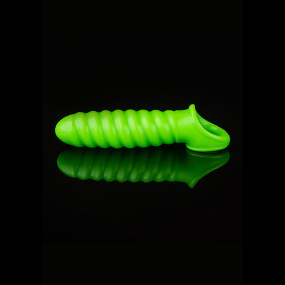 Ouch! Swirl Stretchy Penis Sleeve Glow In The Dark | 7423522640623 | Available at EroticWarehouse.com
