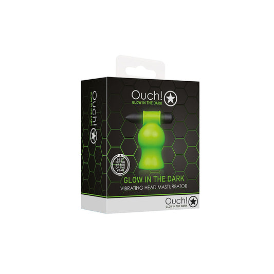 Ouch! Vibrating Head Masturbator Glow In The Dark | 7423522640692 | Available at EroticWarehouse.com