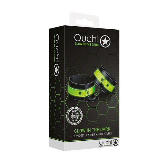 Ouch! Ankle Cuffs Glow In The Dark | 7423522641613 | Available at EroticWarehouse.com