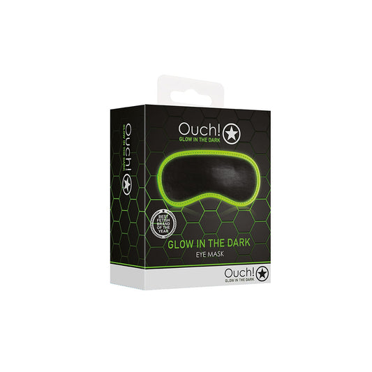 Ouch! Eye Mask Glow In The Dark | 7423522641644 | Available at EroticWarehouse.com
