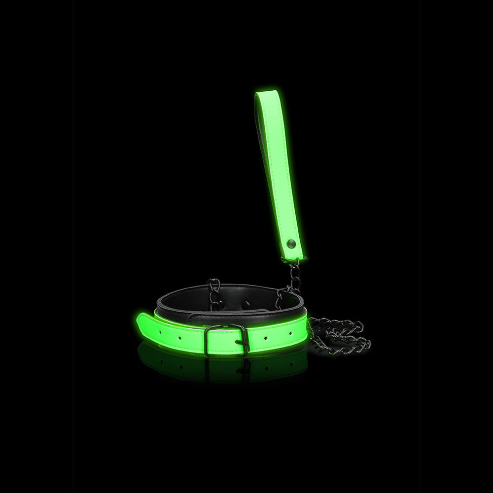 Ouch! Collar And Leash Glow In The Dark | 7423522641682 | Available at EroticWarehouse.com