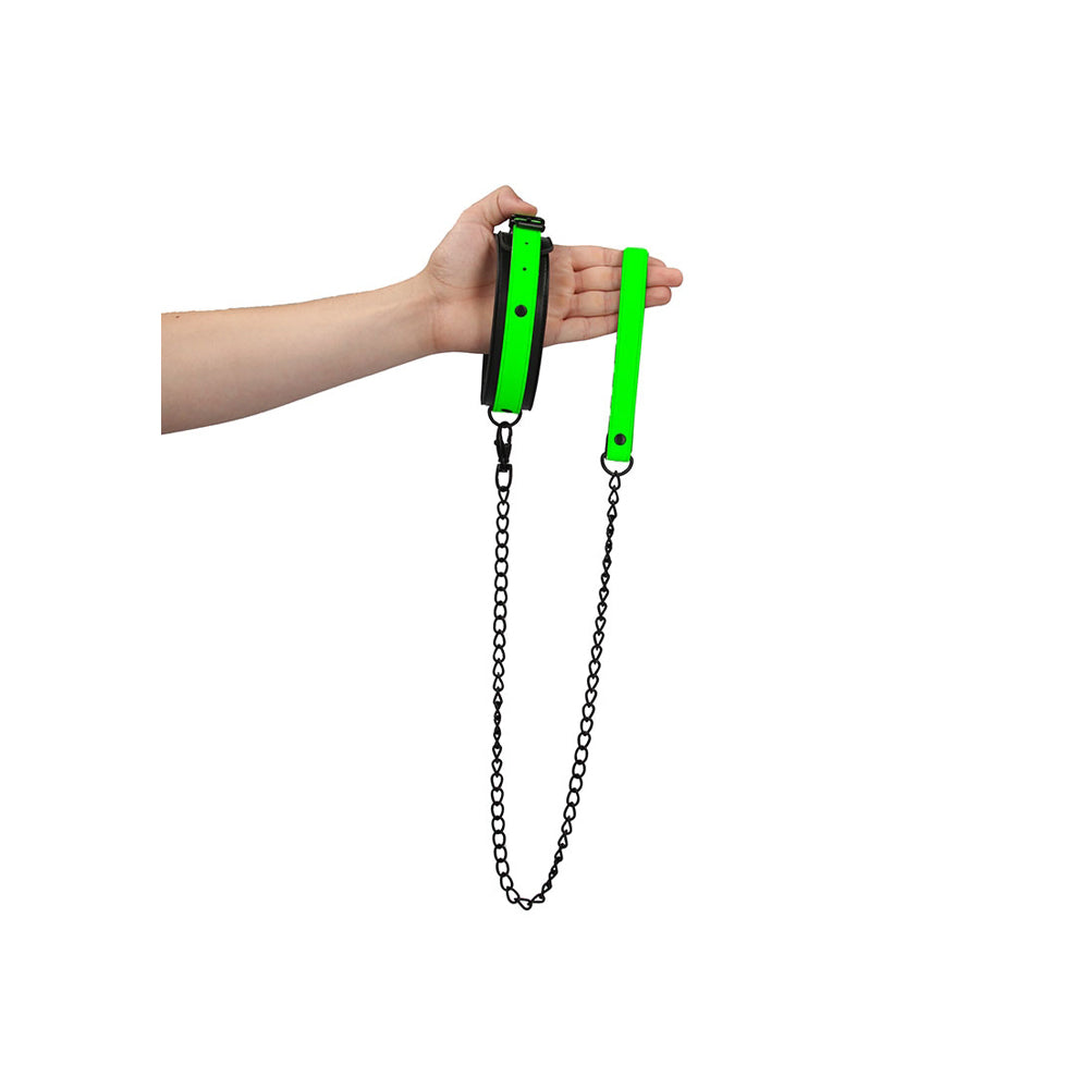 Ouch! Collar And Leash Glow In The Dark | 7423522641682 | Available at EroticWarehouse.com