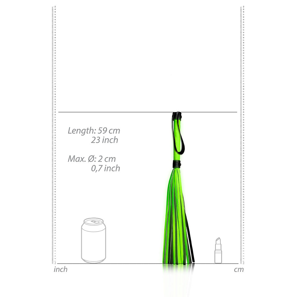 Ouch! Flogger Glow In The Dark | 7423522641699 | Available at EroticWarehouse.com