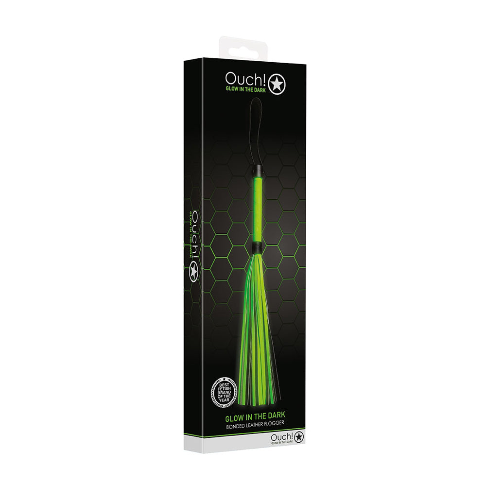 Ouch! Flogger Glow In The Dark | 7423522641699 | Available at EroticWarehouse.com