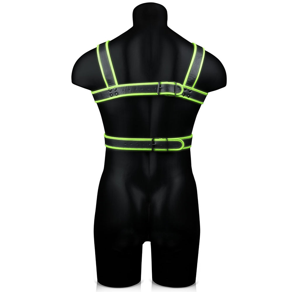 Ouch! Body Harness Glow In The Dark S/M | 7423522642634 | Available at EroticWarehouse.com