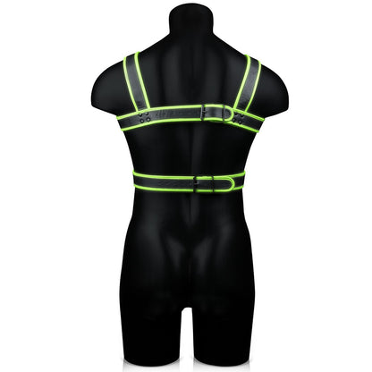 Ouch! Body Harness Glow In The Dark S/M | 7423522642634 | Available at EroticWarehouse.com