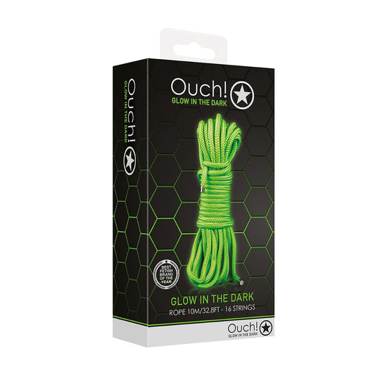 Ouch! Rope 10M/16 Strings Glow In The Dark | 7423522642689 | Available at EroticWarehouse.com
