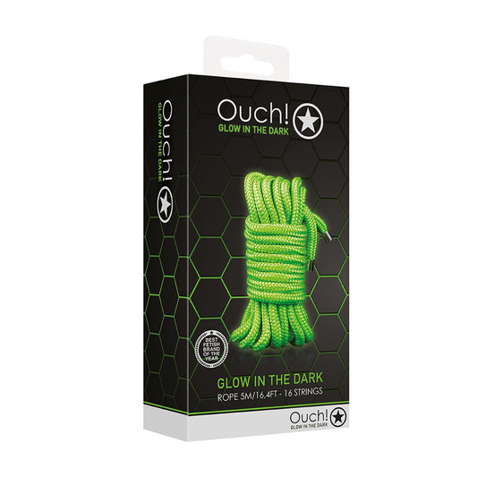 Ouch! Rope 5M/16 Strings Glow In The Dark | 7423522642696 | Available at EroticWarehouse.com