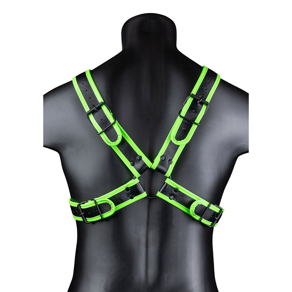Ouch! Cross Harness Glow In The Dark S/M | 7423522649602 | Available at EroticWarehouse.com