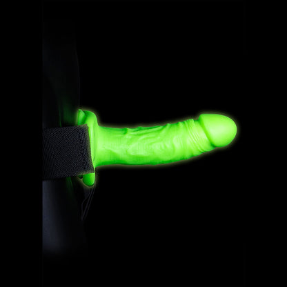 Ouch! Realistic 7" Strap-On Harness Glow In The Dark | 7423522650608 | Available at EroticWarehouse.com