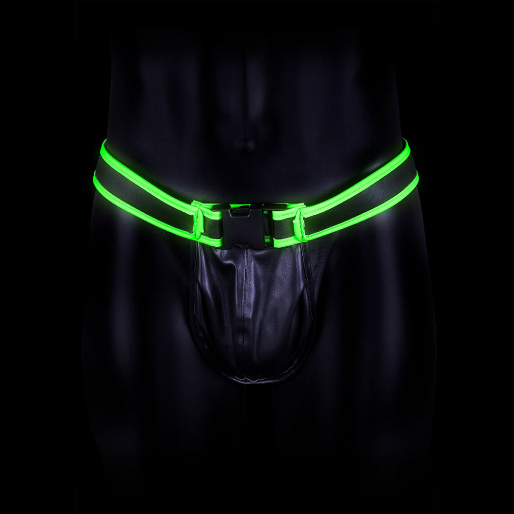 Ouch! Buckle Jock Strap Glow In The Dark L/Xl | 7423522654644 | Available at EroticWarehouse.com