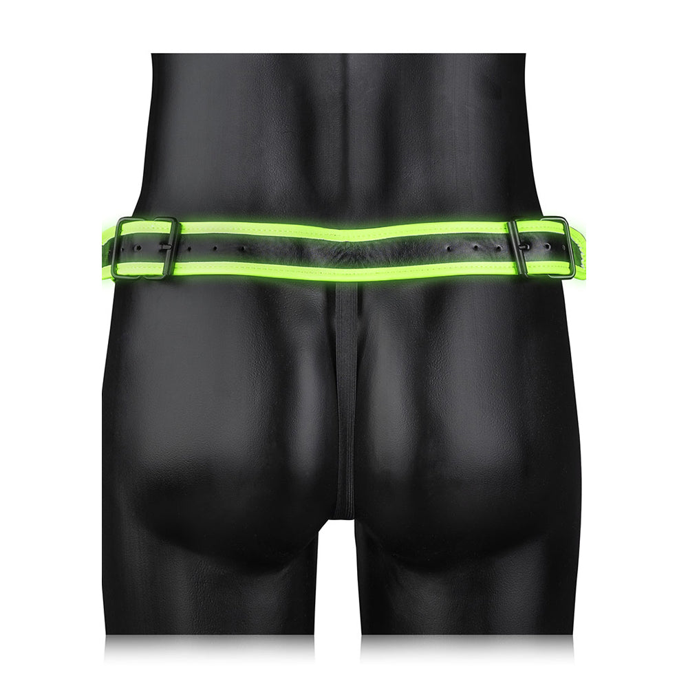 Ouch! Buckle Jock Strap Glow In The Dark L/Xl | 7423522654644 | Available at EroticWarehouse.com