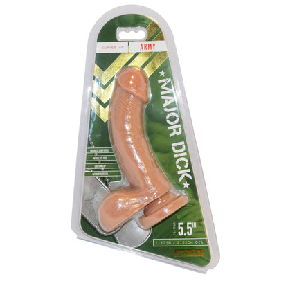 Major Dick Army Caramel 5.5" | 752875207113 | Available at EroticWarehouse.com