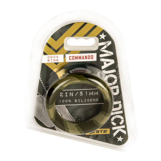 Major Dick Commando Cock Ring Green 2" | 752875217419 | Available at EroticWarehouse.com