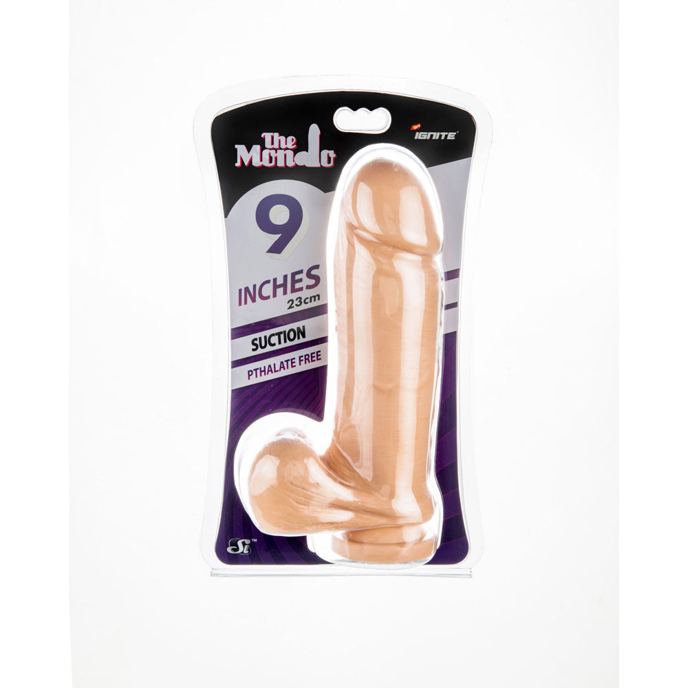 9" Thick Cock W/ Balls & Suc -Flesh | 752875302108 | Available at EroticWarehouse.com