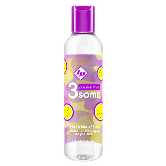 Id 3Some Passion Fruit Lube 4 oz. | 761236902802 | Available at EroticWarehouse.com