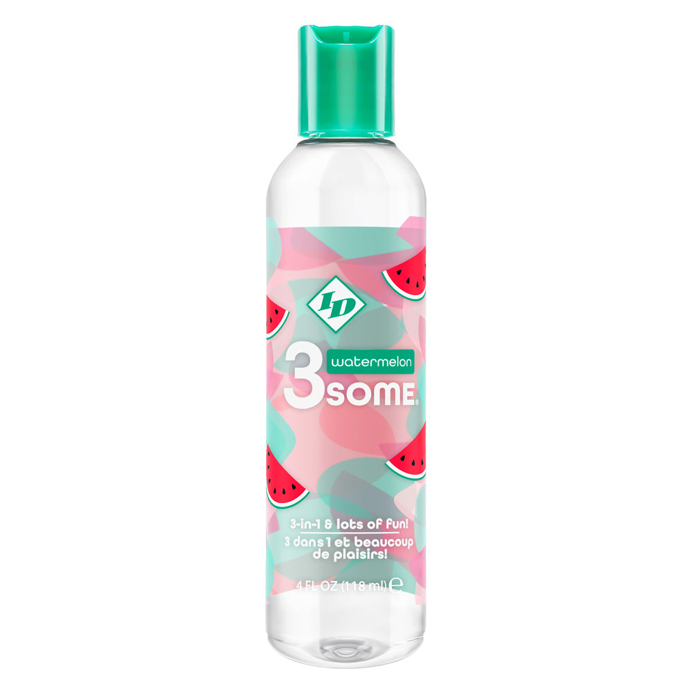 Id 3Some Watermelon Lube 4 oz. | 761236902826 | Available at EroticWarehouse.com