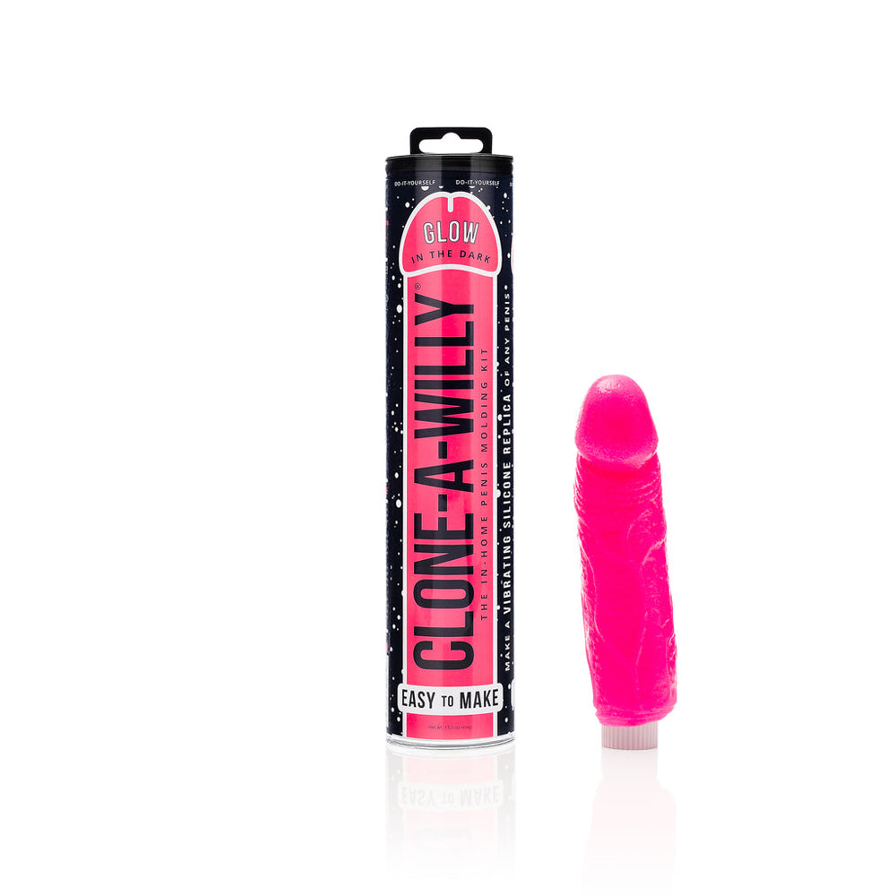 Clone A Willy Hot Pink Glow In The Dark | 763290080274 | Available at EroticWarehouse.com
