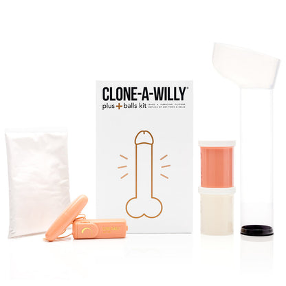 Clone-A-Willy + Balls Kit Light Skin Tone | 763290093274 | Available at EroticWarehouse.com