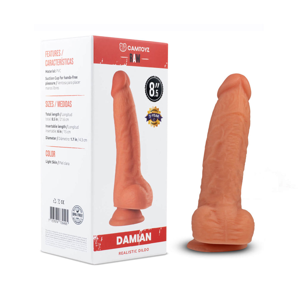 Raw Damian 8.5" Realistic Dildo | 7707674730495 | Available at EroticWarehouse.com
