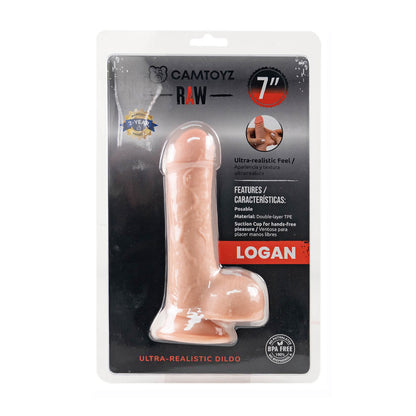 Ultra Realistic Raw Logan 7" Dildo | 7707674731256 | Available at EroticWarehouse.com